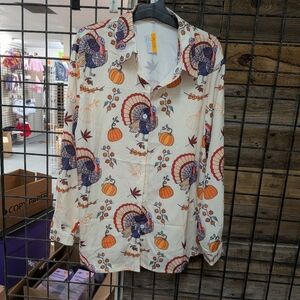 New Men's Large Turkey Shirt